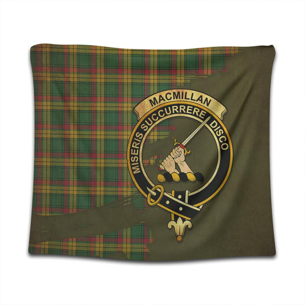 MacMillan Old Ancient Tartan Crest Tapestry Oldest Style