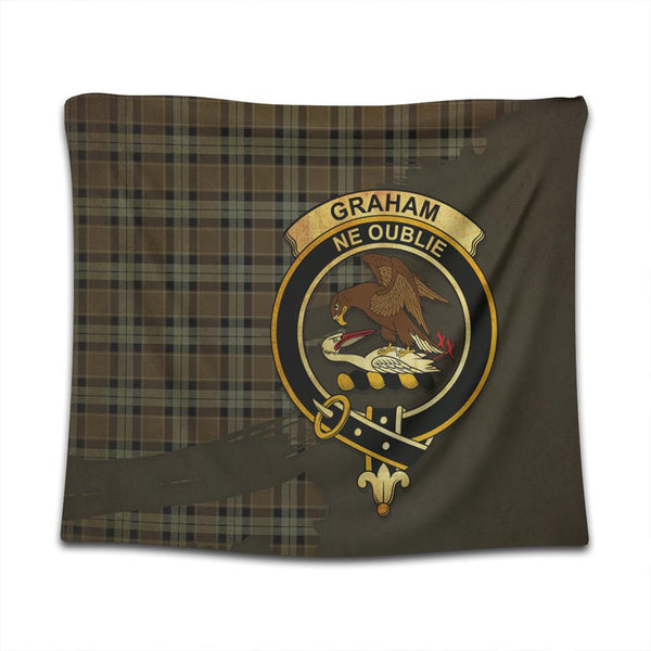 Graham of Menteith Weathered Tartan Crest Tapestry Oldest Style