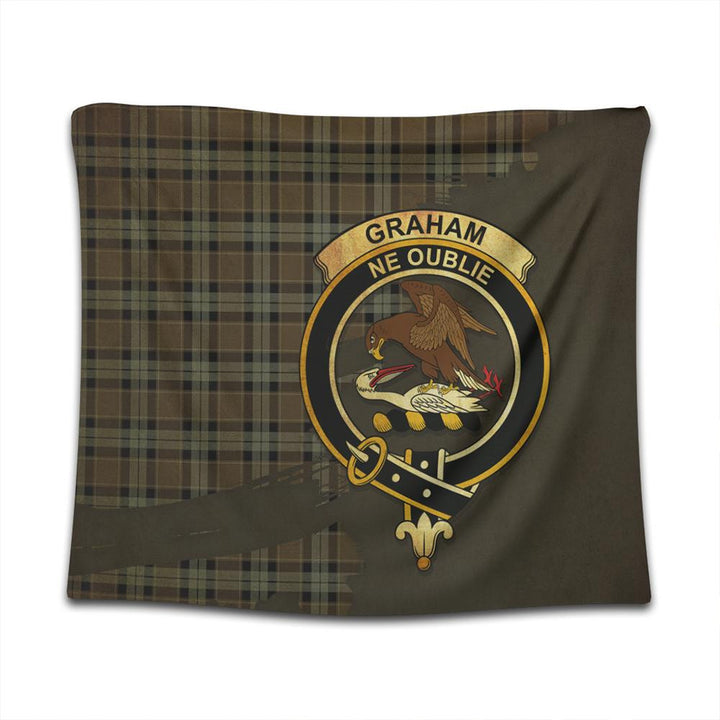Graham of Menteith Weathered Tartan Crest Tapestry Oldest Style