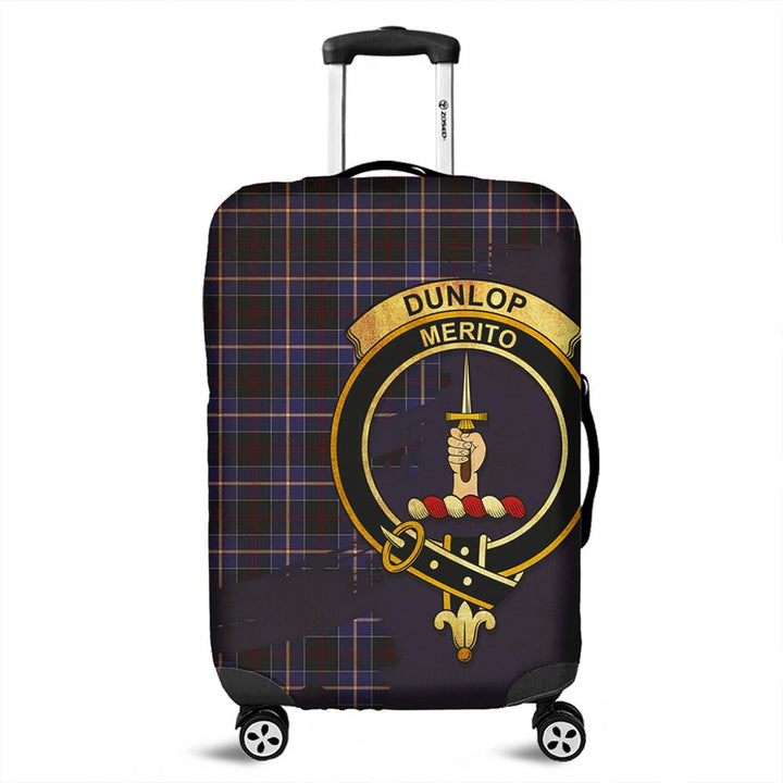 Dunlop Modern Tartan Crest Luggage Cover Oldest Style