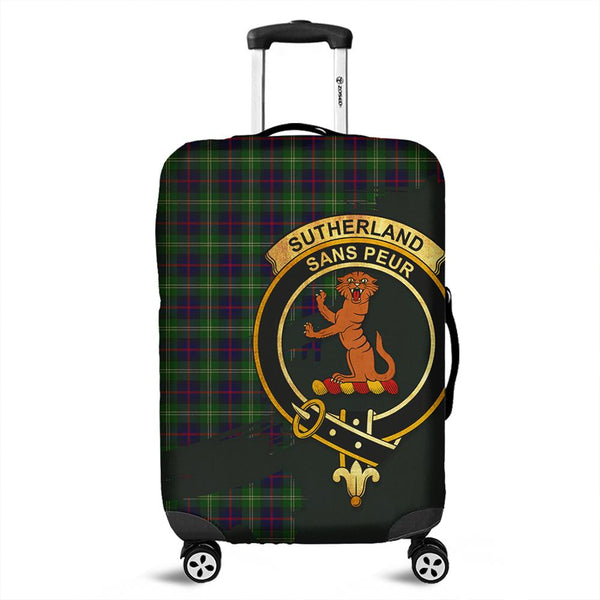 Sutherland Modern Tartan Crest Luggage Cover Oldest Style
