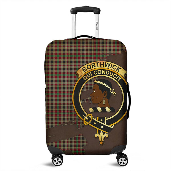Borthwick Ancient Tartan Crest Luggage Cover Oldest Style