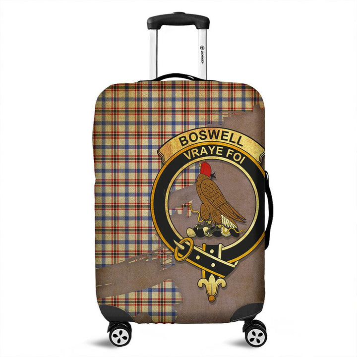 Boswell Modern Tartan Crest Luggage Cover Oldest Style