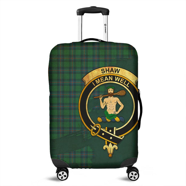 Shaw Ancient Tartan Crest Luggage Cover Oldest Style