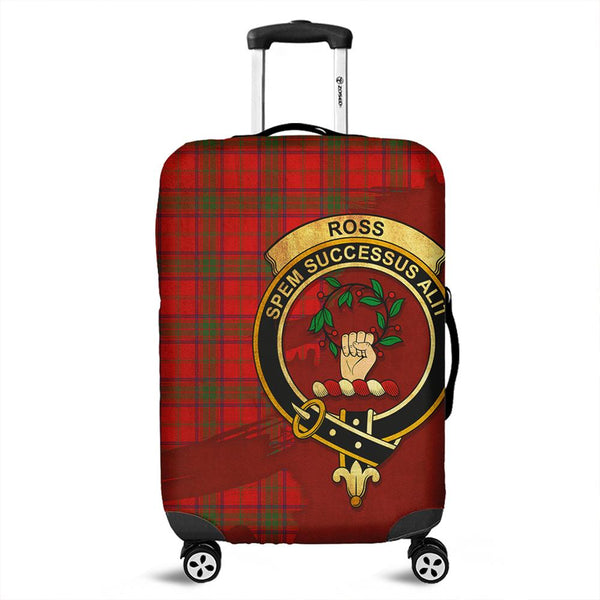 Ross Modern Tartan Crest Luggage Cover Oldest Style