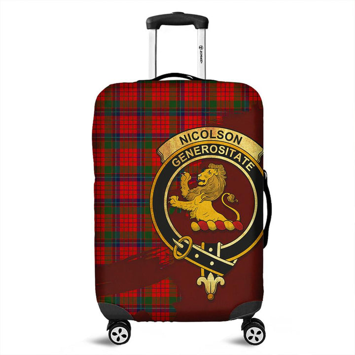 Nicolson Modern Tartan Crest Luggage Cover Oldest Style