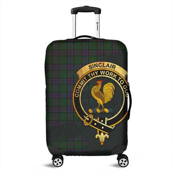 Sinclair Hunting Modern Tartan Crest Luggage Cover Oldest Style