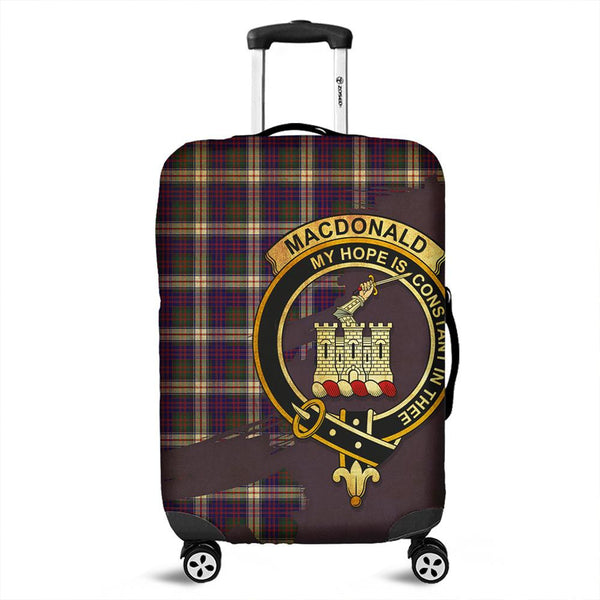 MacDonald Dress Modern Tartan Crest Luggage Cover Oldest Style