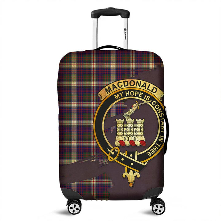 MacDonald Dress Modern Tartan Crest Luggage Cover Oldest Style