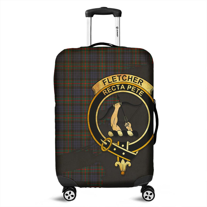 Fletcher of Dunans Tartan Crest Luggage Cover Oldest Style