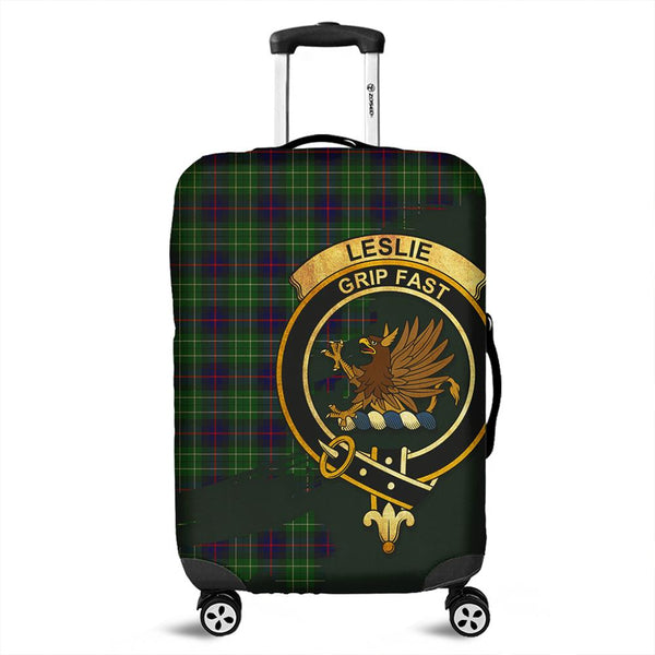 Leslie Hunting Tartan Crest Luggage Cover Oldest Style