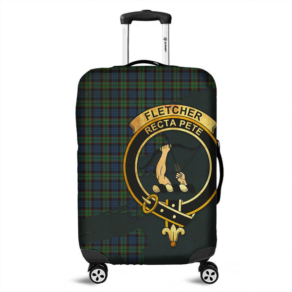 Fletcher Ancient Tartan Crest Luggage Cover Oldest Style