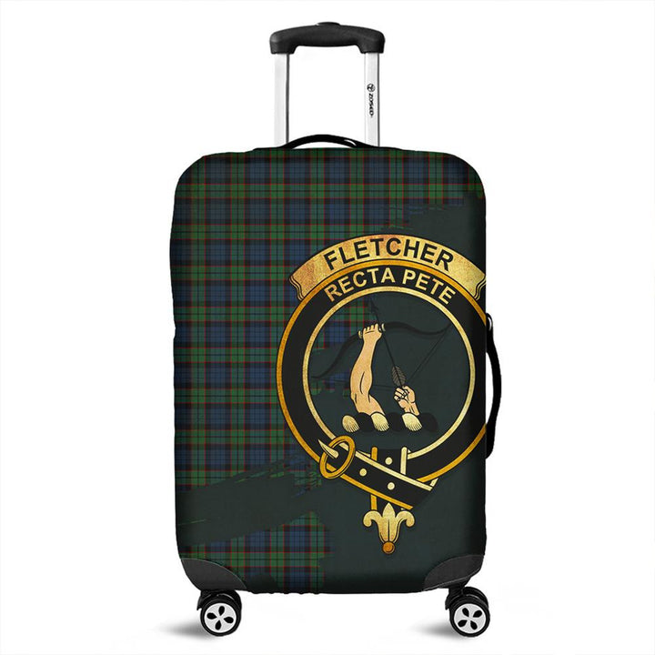 Fletcher Ancient Tartan Crest Luggage Cover Oldest Style