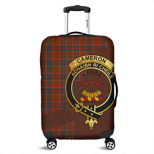 Cameron of Lochiel Ancient Tartan Crest Luggage Cover Oldest Style