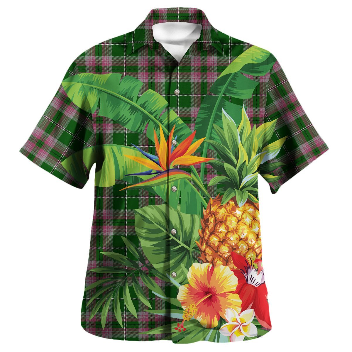 Stephenson Hunting Tartan Hawaiian Shirt main image 1