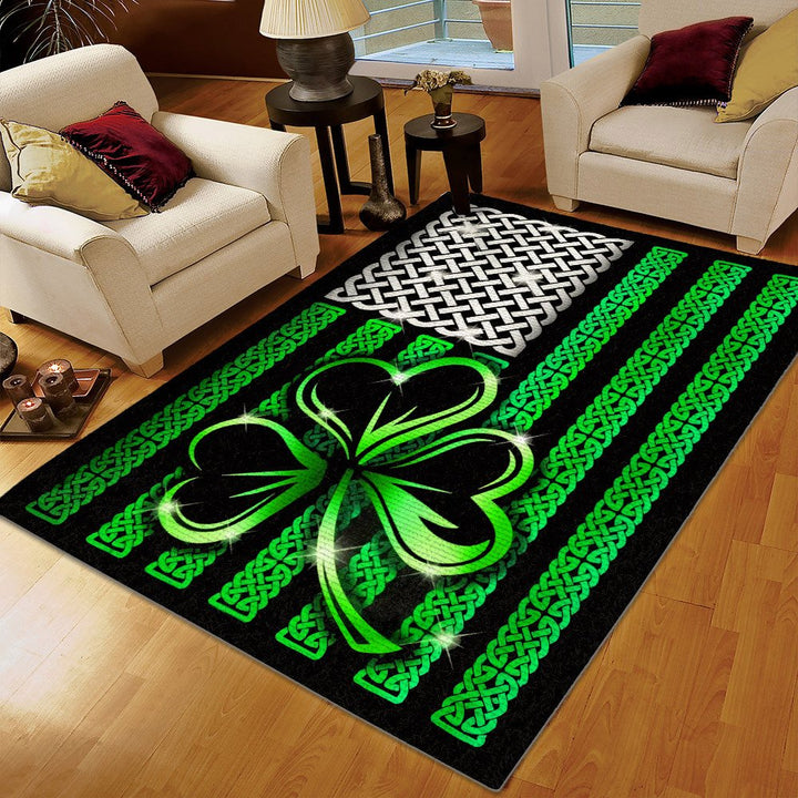 Proud Irish Heritage Women Rug, Shamrock Printing Floor Mat Carpet, Get Your Irish On Area Rug, Irish Shamrock Rug, Gifts for Shamrock
