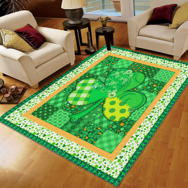 Irish Palestinian Solidarity Rug, Get Your Irish On Printing Floor Mat Carpet, Irish Shamrock Rug, Gifts for Irish