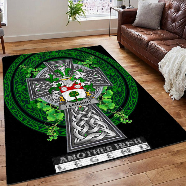 Blues Legends Printing Floor Mat Carpet, Legend Of Game Area Rug, Flannery Or O'Flannery Ireland Irish Legend Rug, Gifts for Ireland