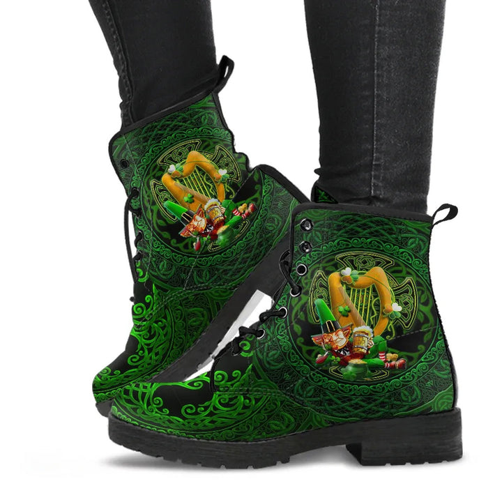 Irish Leprechaun St. Patrick's Day Leather Boot - Ireland's Trickster Fairies