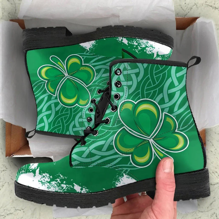 Ireland Celtic Leather Boots - Irish Celtic Cross