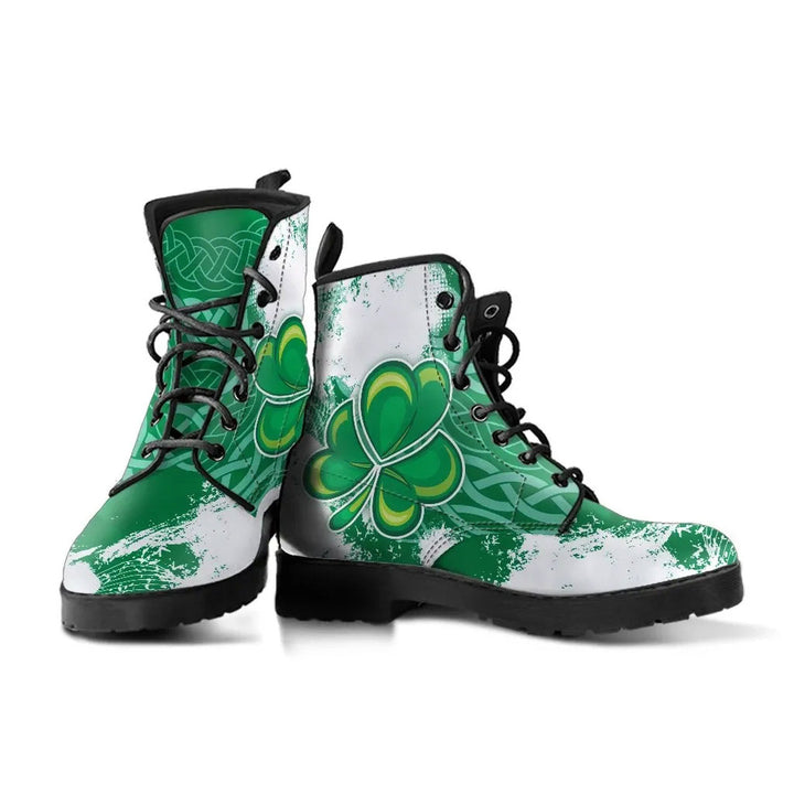 Ireland Celtic Leather Boots - Irish Celtic Cross
