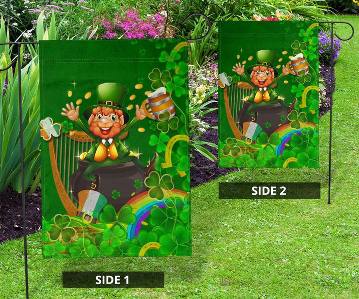Ireland Celtic Flag - Happy Leprechaun