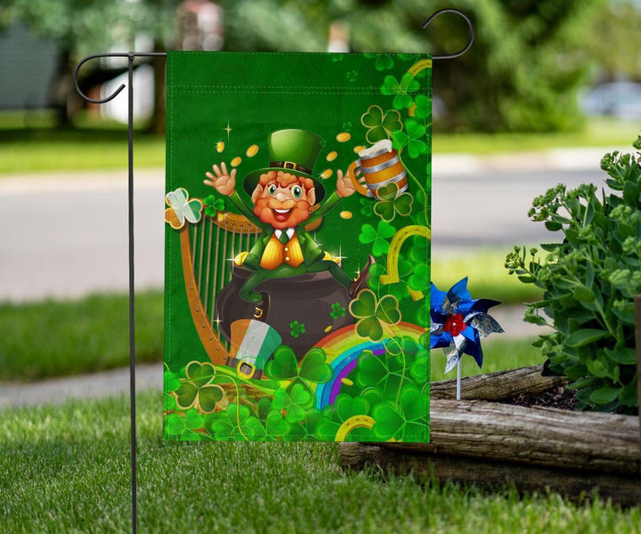 Ireland Celtic Flag - Happy Leprechaun