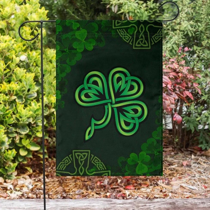 Ireland Celtic Flag - Celtic Cross & Shamrock