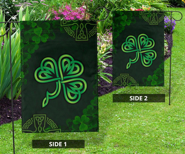 Ireland Celtic Flag - Celtic Cross & Shamrock