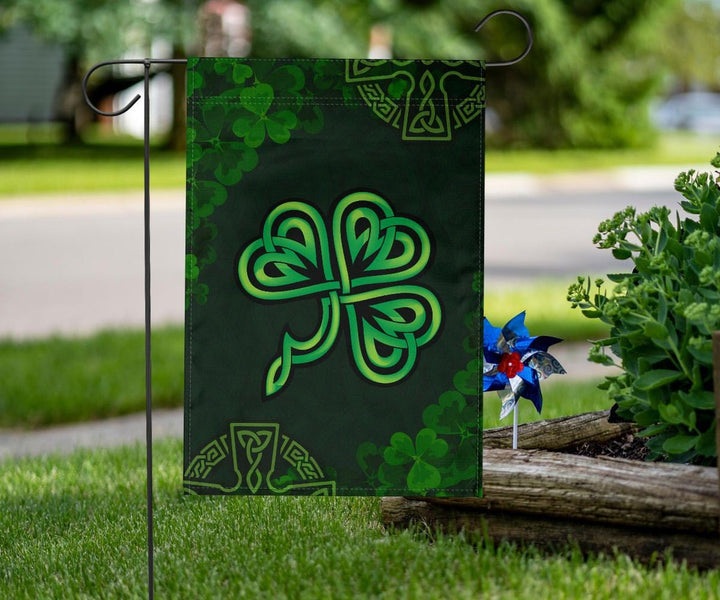 Ireland Celtic Flag - Celtic Cross & Shamrock