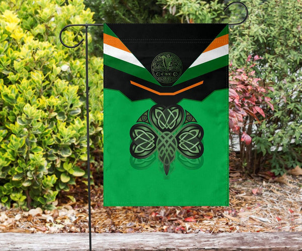 Celtic All Over Print Flag - Irish Shamrock With Celtic Patterns