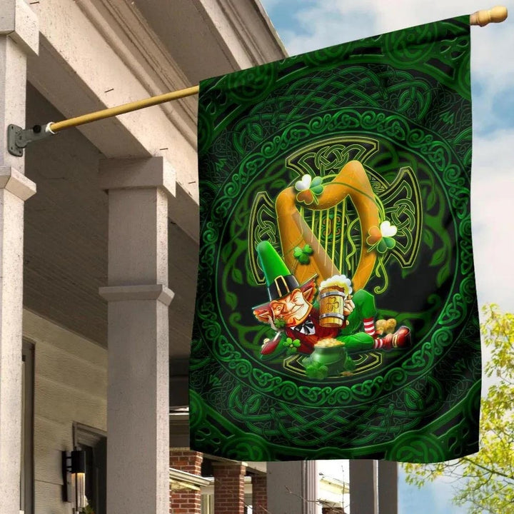 Irish Leprechaun St. Patrick's Day Flag - Ireland's Trickster Fairies