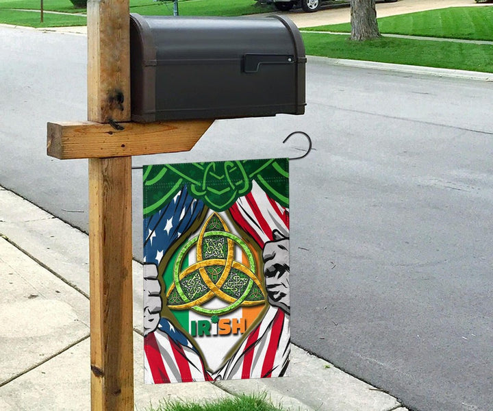 Irish American Heritage Flag - Irish Blood Runs Through My Veins