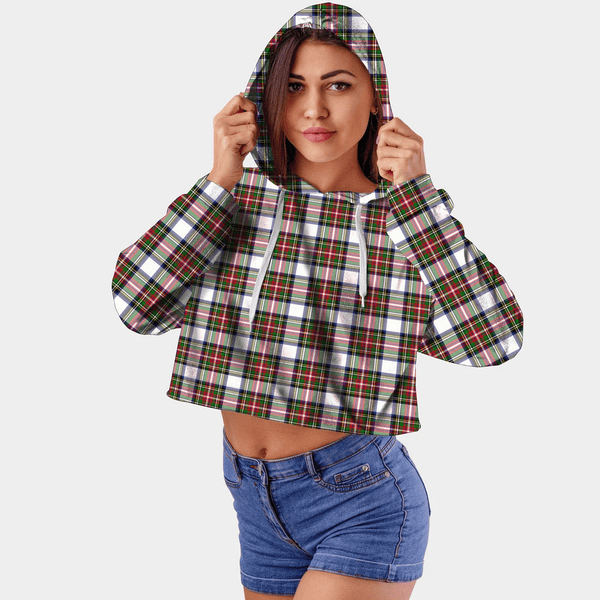 Stewart Dress Modern Tartan Crop Top Hoodie