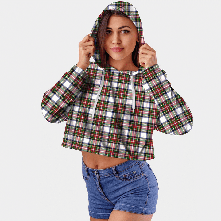 Stewart Dress Modern Tartan Crop Top Hoodie