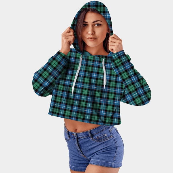 Galbraith Ancient Tartan Crop Top Hoodie