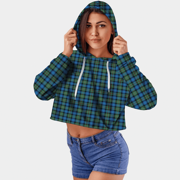 Smith Ancient Tartan Crop Top Hoodie