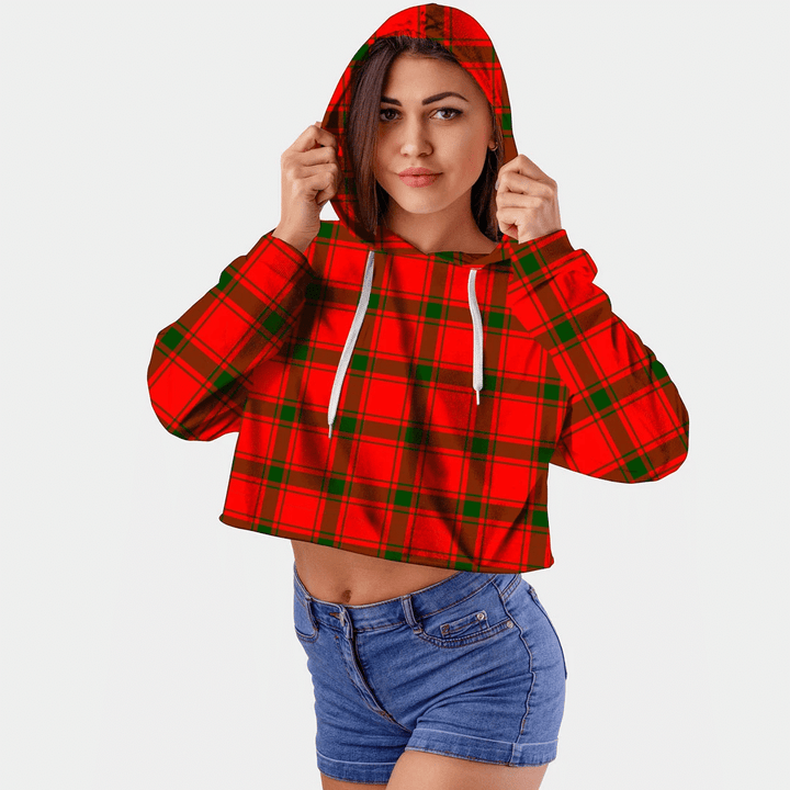 MacDonald of Sleat Tartan Crop Top Hoodie