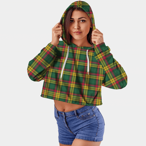 MacMillan Old Ancient Tartan Crop Top Hoodie