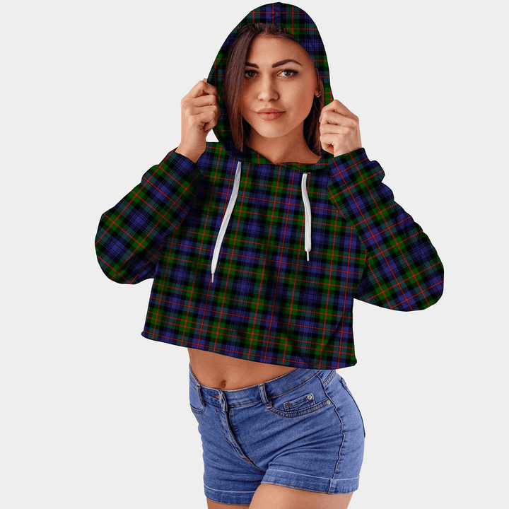 Murray of Atholl Modern Tartan Crop Top Hoodie