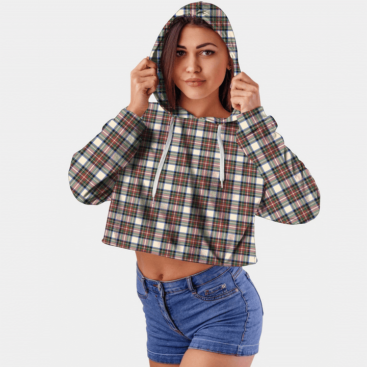 Stewart Dress Ancient Tartan Crop Top Hoodie