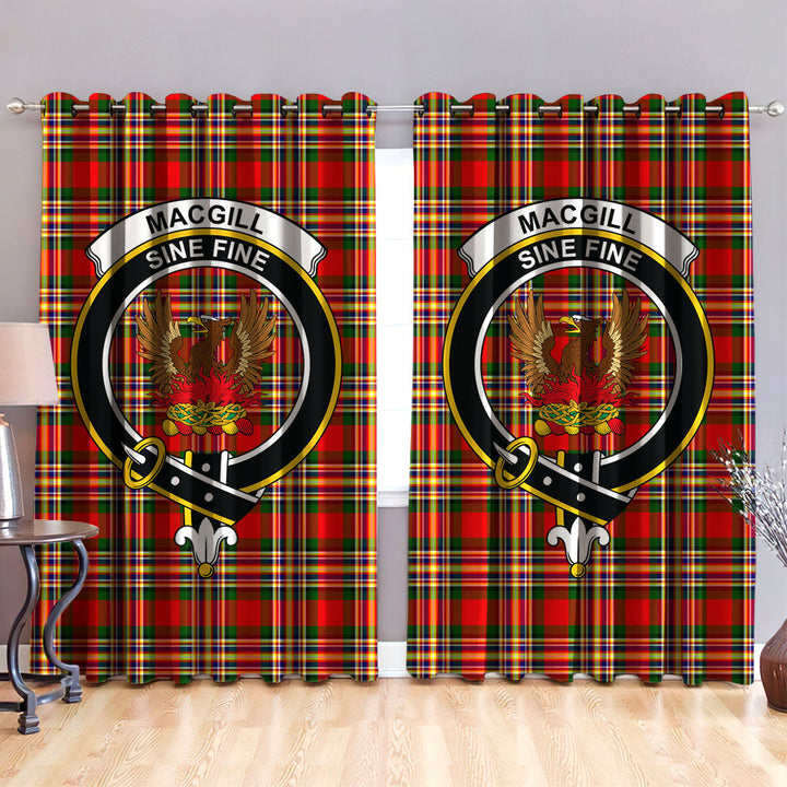 MacGill Modern Clan Badge Tartan Classic Window Curtain