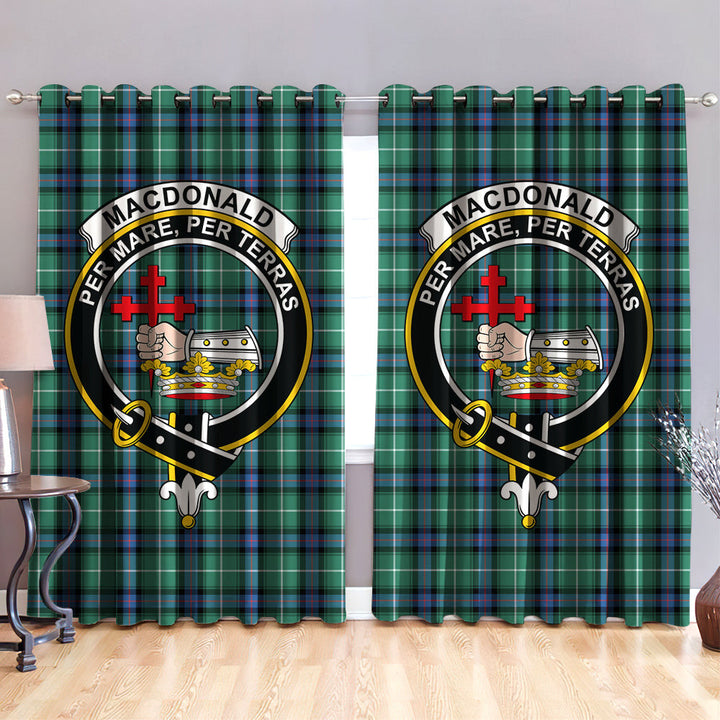 MacDonald of the Isles Hunting Ancient Clan Badge Tartan Classic Window Curtain