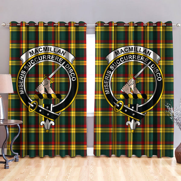 MacMillan Old Modern Clan Badge Tartan Classic Window Curtain