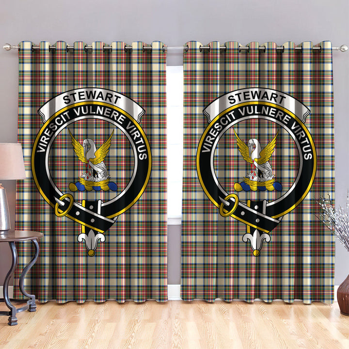 Stewart Dress Ancient Clan Badge Tartan Classic Window Curtain
