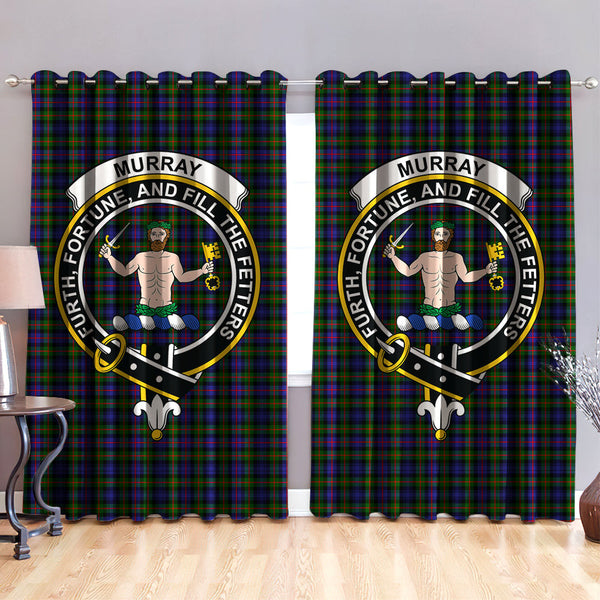 Murray of Atholl Modern Clan Badge Tartan Classic Window Curtain