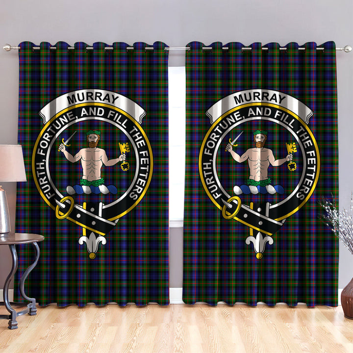 Murray of Atholl Modern Clan Badge Tartan Classic Window Curtain