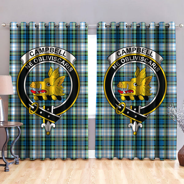 Campbell Dress Ancient Clan Badge Tartan Classic Window Curtain