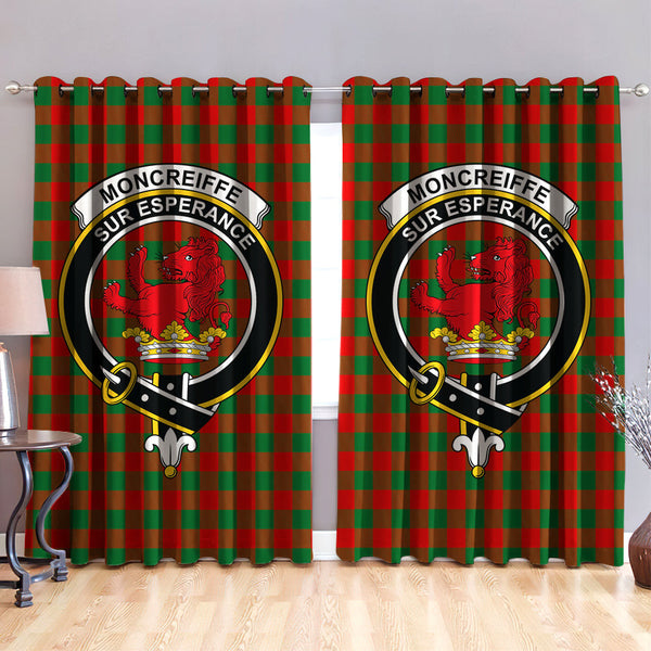 Moncrieffe Clan Badge Tartan Classic Window Curtain