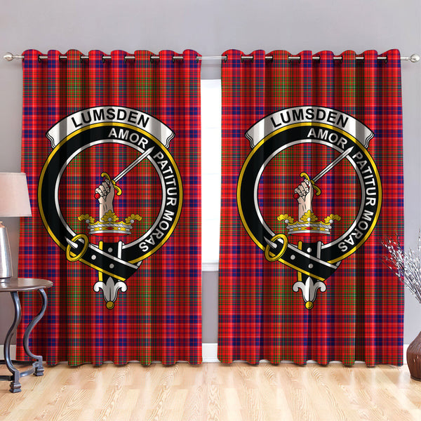 Lumsden Modern Clan Badge Tartan Classic Window Curtain